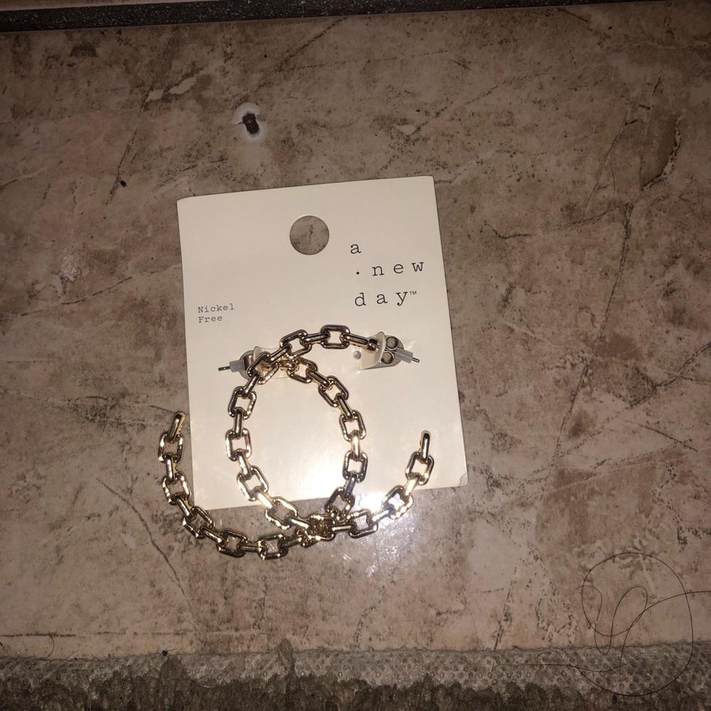 A New Day Gold-Tone Chain Link Earrings